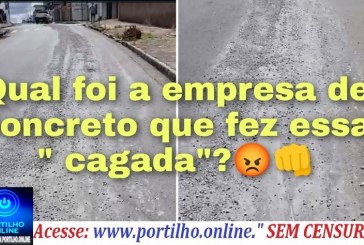 👉📢😡👊🎨🤔”Portílho . Olha a bagunça que o caminhão de concreto fez aqui no bairro São Vicente