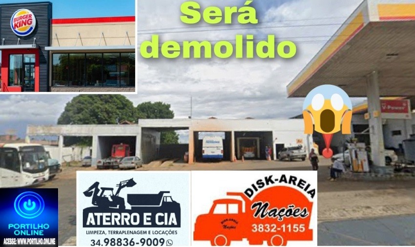 👉🫵🤔👍🙌🤝🚧⛽⛽🛢️Lavadores do tradicional Posto União serão demolidos no início da semana