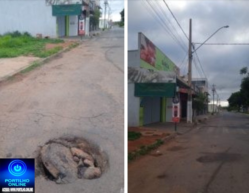  👉😠🤔😡👎👉✍️🕳️⛳⛳ 🕳️ Bom dia Portilho mais uma vez venho pedir pra fazer esta reportagem.