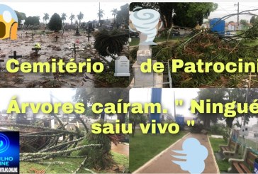 🌬🌳⚰ Ventos fortes derrubam árvores no cemitério de Patrocínio 🪦 “Ninguém saiu vivo” 😱⚰🕯🚧
