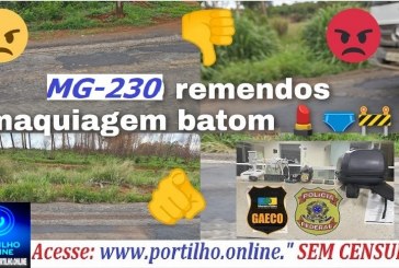  👉👎🐀🐁🐭🚧🚨🚏Serviço parado na MG-230 trecho entre o restaurante do Messias e o Trevo do Enxó virou remendo!