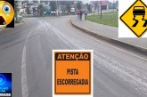 👉😱🚨🚔🚧🚒 Atenção! 🚨 Óleo diesel 🛢️🪔 na rotatória do bairro Morada Nova. Vários veículos estão rodando!