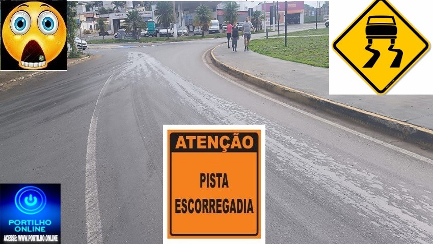 👉😱🚨🚔🚧🚒 Atenção! 🚨 Óleo diesel 🛢️🪔 na rotatória do bairro Morada Nova. Vários veículos estão rodando!