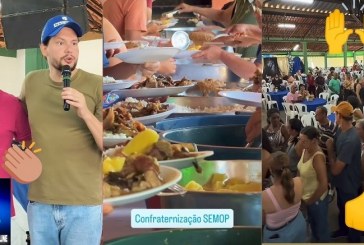 👉🎉🎊👏🤙🙌🎆🎇🪗🎸🎧🎹 Festa dos funcionários da Secretaria de Obras: só sorrisos de conquistas e felicidade 