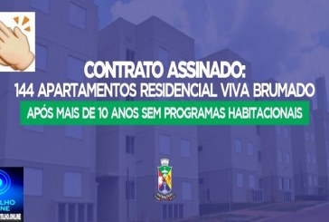 🙌✌👏🏆🏡🏚🏠🏘 Notícias 🤙 🗞️ da Prefeitura… Governo Municipal assina contratos de 144 apartamentos do Residencial Viva Brumado após mais de 10 anos sem programas habitacionais