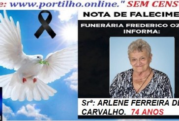 “👉📢 😱😭😪⚰🕯😪 NOTA DE FALECIMENTO. FUNERÁRIA FREDERICO OZANAM INFORMA… Faleceu hoje em Patrocinio, a Srª: ARLENE FERREIRA DE CARVALHO.  74 ANOS