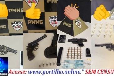 👉👏👏🚓🚔🥇🏆👊🕊️🕊️🕊️Ótimo trabalho da Polícia Militar: quatro armas de fogo apreendidas em Patrocínio
