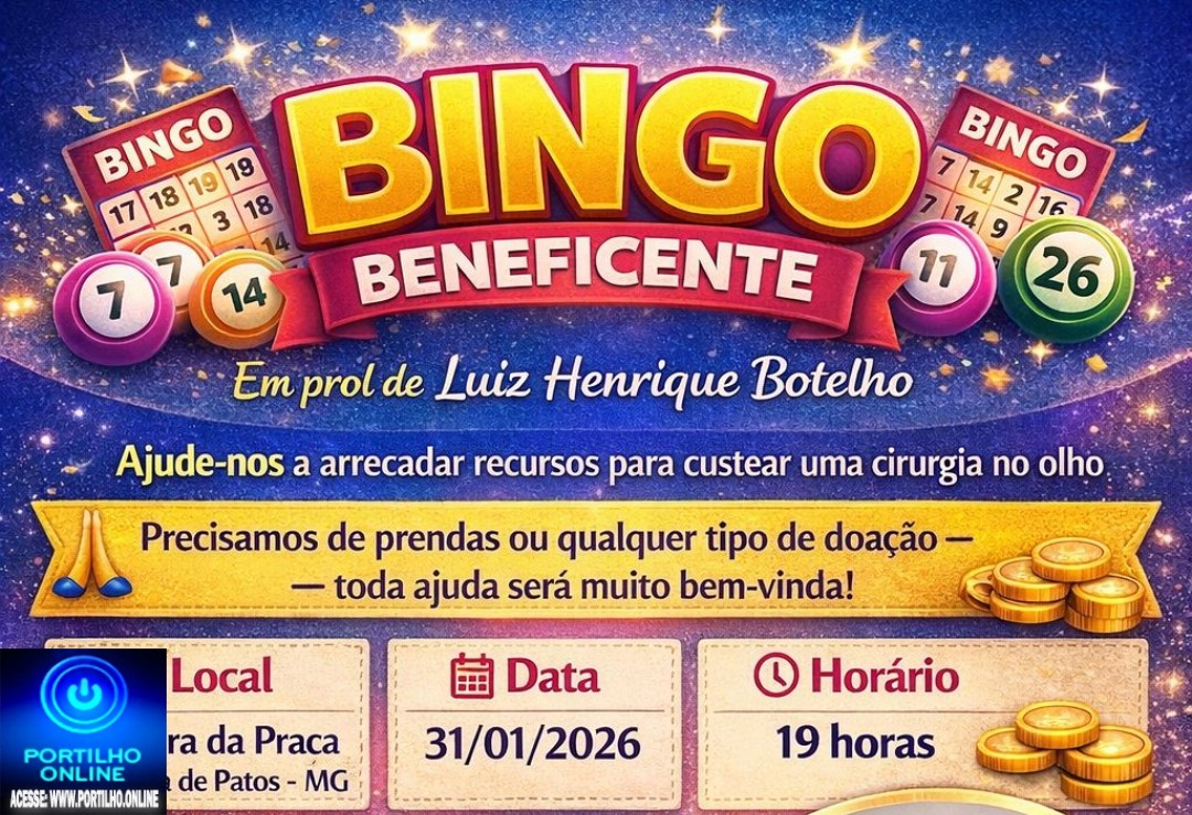 👉🙌🙏👏👍🙌🙏Pedido de ajuda: Bingo beneficente em prol de Luiz Henrique Botelho