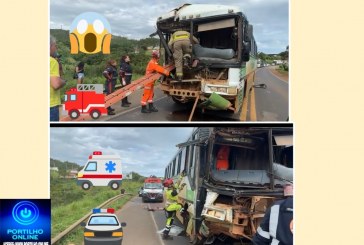 👉🤤😪😯😱🚨🚨🚒🚑ACIDENTE GRAVÍSSIMO NA BR 365 . Batida em ônibus 🚌 na descida do Congonha na BR-365, deixando verios feridos