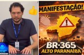 ⛳ Manifestação na BR-365🕳️ 🛣️ 👉🚨🆘😱😱🫣Prefeito Dr. Gustavo Brasileiro se une a prefeitos da região em mobilização pela duplicação da BR-365
