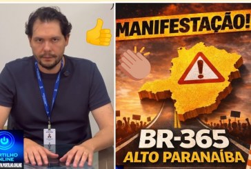 ⛳ Manifestação na BR-365🕳️ 🛣️ 👉🚨🆘😱😱🫣Prefeito Dr. Gustavo Brasileiro se une a prefeitos da região em mobilização pela duplicação da BR-365