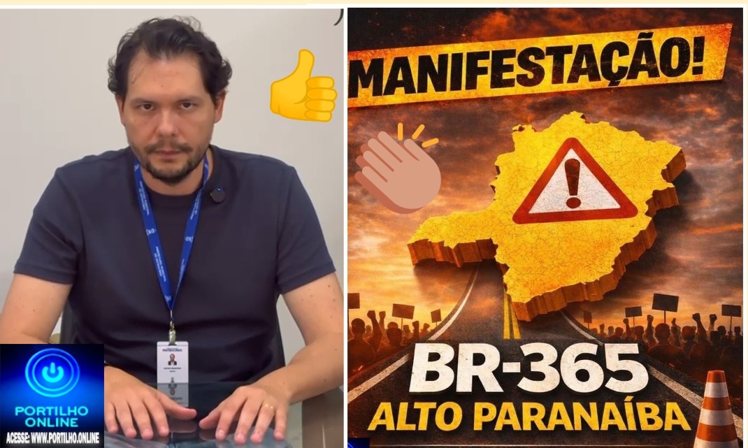 ⛳ Manifestação na BR-365🕳️ 🛣️ 👉🚨🆘😱😱🫣Prefeito Dr. Gustavo Brasileiro se une a prefeitos da região em mobilização pela duplicação da BR-365