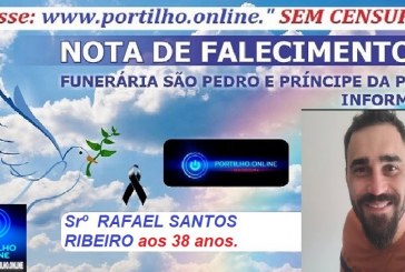 👉LUTO…⚰😔🕯😪😭FUNERÁRIA SAO PEDRO E PRÍNCIPE DA 🕊PAZ🕊🕊 INFORMAM… Faleceu hoje sabado dia, 10/01/2026 Rafael Santos Ribeiro, 38 anos