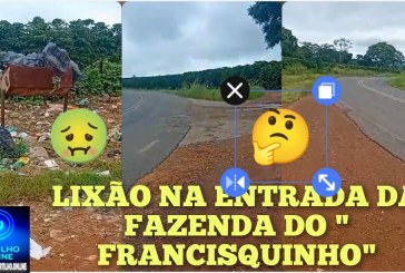  👉🤔 Lixão na fazenda do ” Francisquinha”….😡👎👊😱🤮🤢🤧Boa tarde Portilho divulga ai somos aqui do Silvano