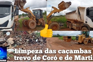 👉🤝👍🤙👏🚧📢🤮🤢Limpeza das caçambas no trevo de Coró e de Martins 