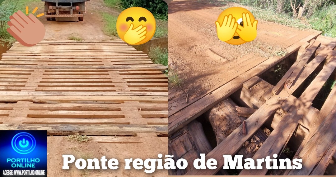 🫵🫣 Moradores da região de Martins agradecem as melhorias na ponte de madeira 🪓