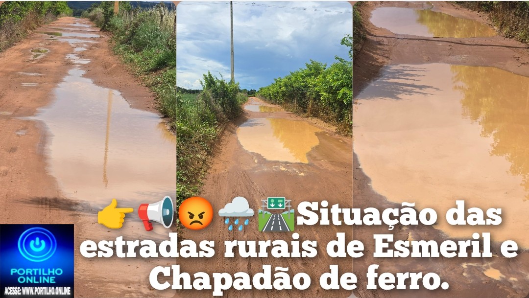 👉📢👎😡🌧️🛣️🆘🤝🛣️Situação das estradas rurais preocupa durante o período chuvoso