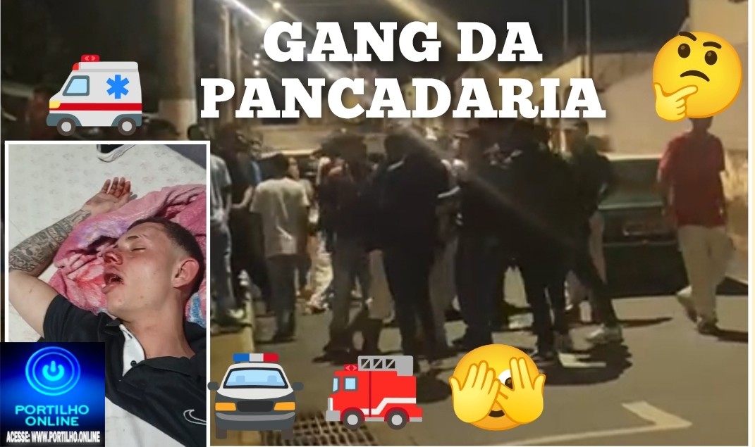 🤔😡🚨🚓🚔🍻🍹🚑🚒Violência da ” gang”! ELE está todo ” muido de tanta pancadas!