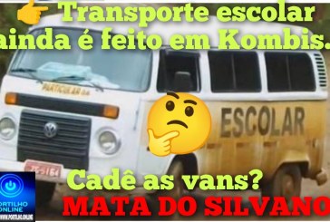 👉📢🤔👎🫣🚖🚍Mata do Silvano da Kombi. Portilho: Boa tarde.”Cadê os transporte novo que o prefeito exigiu”???