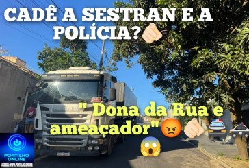 👉🏻📢😱🫵🏻Cadê a polícia 🚔 🫵🏻 🚓 Militar e a sestran pra resolver isso?????😡🫷Vai vendo ” dono da rua”🫵… Carreteiro se acha no direito de intimidar vizinhos em estacionar essa carretona na Rua