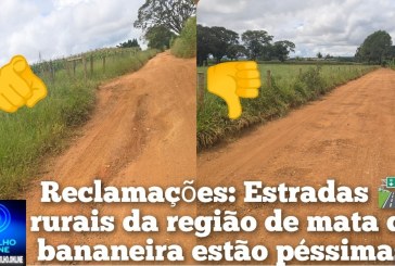 👉🏻🫵🏻🛣️📢😡🚧😠🤔Produtores rurais cobram manutenção das estradas nas regiões do Tejuco e Mata da Bananeira