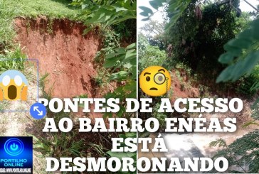 👉🏻🫵🏻😱🚨🚧🛣🕵🏻🔍🔎🤝Cabeceiras das pontes de acesso ao Bairro Enéas apresentam desmoronamento