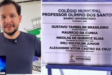 🫵O prefeito Dr. Gustavo Brasileiro inaugurou o segundo Colégio Professor Olímpio dos Santos