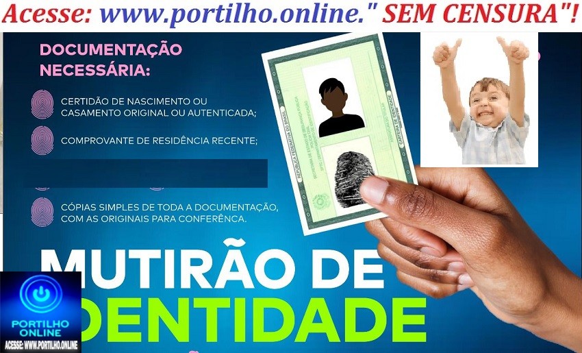 👉👍🙌👏🤝🚔✍Mutirão da identidade apenas 120 vagas!  É neste sabado dia 07/02/2026 a emissão de Carteira de Identidade acontece nos dias 7 e 14 de fevereiro
