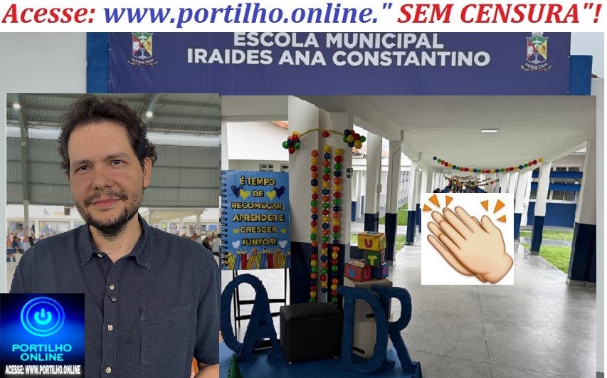 👉👏🤝🙌👍🤙👊✍Data histórica! Azul e branco. Escola Municipal Iraides Ana Constantino agora sim foi inaugurada “de verdade”