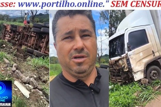 👉😱🚨🚧🚏🚑🚒🚓🚔Acidente na BR 365 – próximo à antiga ABBA, dois caminhões batem de frente e deixam pessoas feridas na BR-365