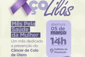 👉🏻🙌🏻🙌🏻🫶🏻📢🧬Março Lilás: mês dedicado à saúde da mulher.  Abertura: 05/03/2026, às 14h. Local: HC.  🩻🩺💊💉🔬