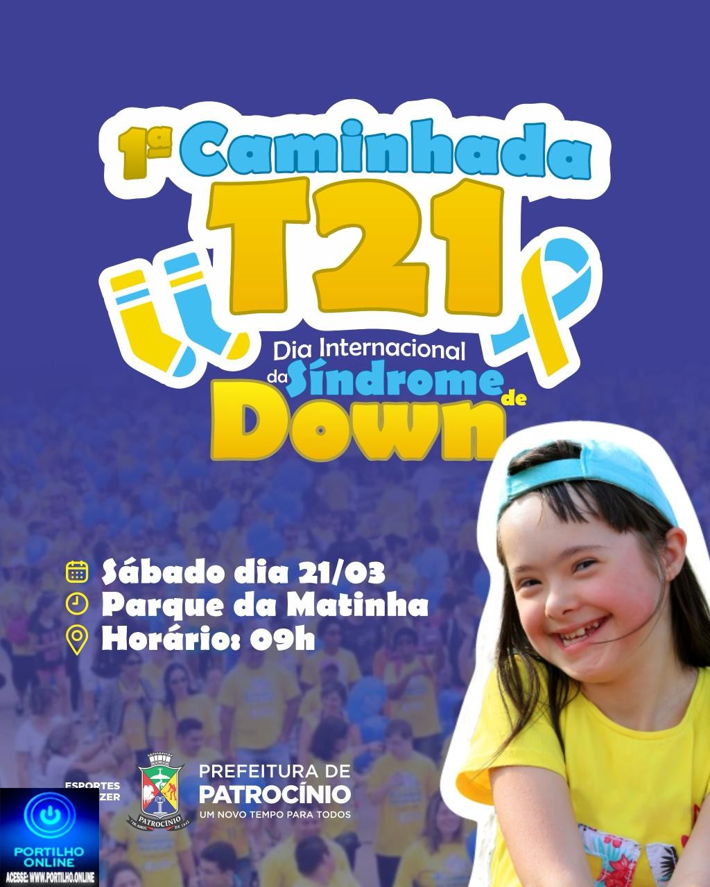 👉🏻👏🏻🫶🏻🙌🏻🫴🏻1ª Caminhada T21, em celebração ao Dia Internacional da Síndrome de Down.