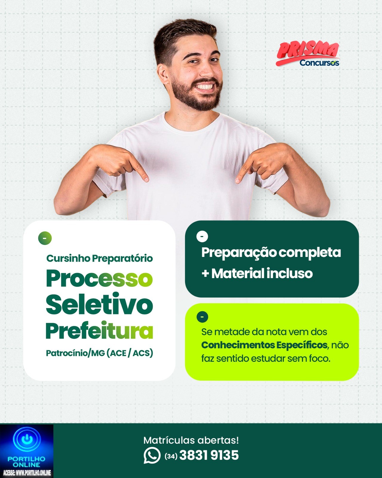 👉🏻👍🏻🤝✍🏻🙌🏻👏🏻📚🎓 Vem aí o processo seletivo! O 🎓 Colégio Prisma Concursos abre inscrições para seus cursinhos preparatórios
