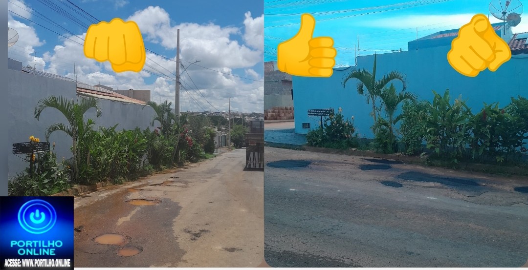 👉🏻🙌🏻👏🏻🤝🕳️🫵🏻🙏🏻Boa tarde Portilho !   Agradecimento…Depois que você postou o problema dos BURACOS ⛳ 🕳️ aqui na Alameda álamos foi resolvido . Segue as fotos