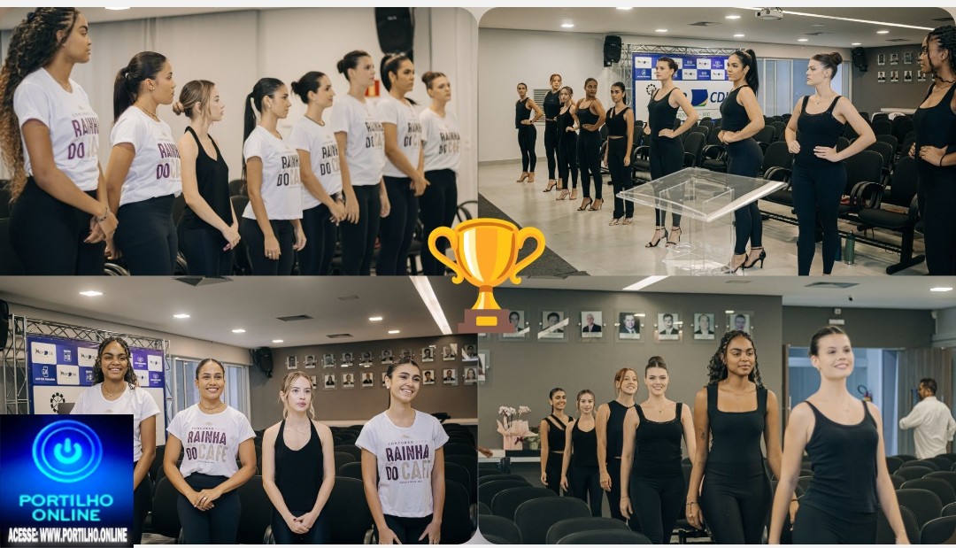 👉🏻👏🏻💫👄💅🏻🏆🥇🩱🪄👑👠👠👠👠Salto alto, postura e muita confiança: candidatas à Rainha Mundial do Café 2026 participam de aula de passarela