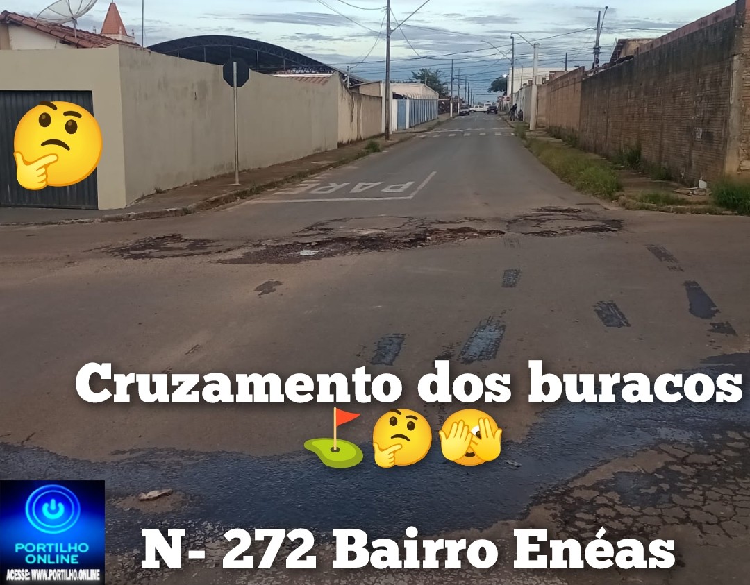 “🕳️👎🏻🚧⛳Boa noite Portilho  Esses buracos já tá causando acidentes