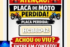 👉🏻🤔🫣✍🏻🫤😱🚨🏍️🔍🔎Perda ou Quebra da Placa da Moto