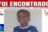 👉📢🔎🕵🔍🚨🚒🚓 ENCONTRADO: George Alves Machado 11 anos