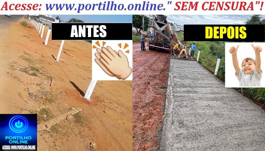 Portilho: 👉📢👏🫵📢👍👏👊🙌 Moradores do Bairro Nações na Rua Alemanha  agrdece ao secretario Thiago Malagoli pela construção das calçadas