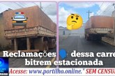 👉🏻🫵🏻🚨🚔🤔🚧🚏Cadê a fiscalização?Carreta bitrem estacionada na contra mão da direção quase em cima do PARE
