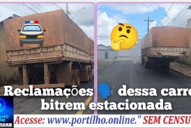 👉🏻🫵🏻🚨🚔🤔🚧🚏Cadê a fiscalização?Carreta bitrem estacionada na contra mão da direção quase em cima do PARE