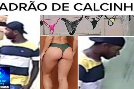 👉🏻🫵🏻🤔🚓🫣🚔👙🕵🏻Tarado! Ladrão de ” 📢👙calcinhas👙 ” e de residências na região de Esmeril