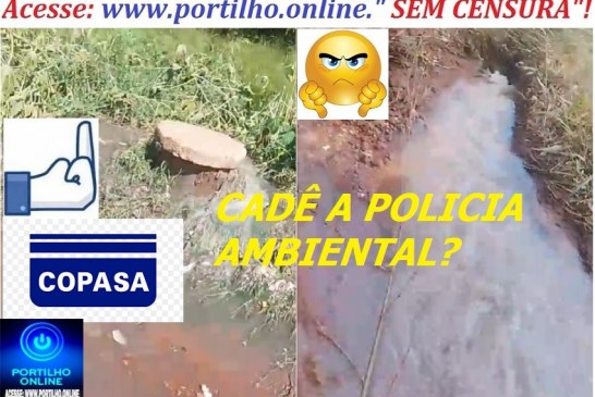 👉🏻👎🏻🫵🏻😡🐠🐟🤢🤮☠💀Poluição da Copasa: Cadê as autoridades e a Polícia Ambiental?