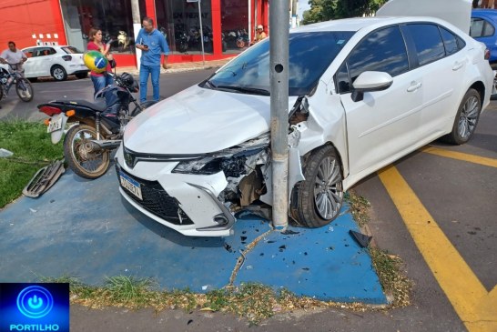 👉🏻🚔🚒🚑🚨🚧🤔😱🚦🛑🚏Sextou!!! Menos um poste de sinalização… e mais um “dublê de tocador de veículo”