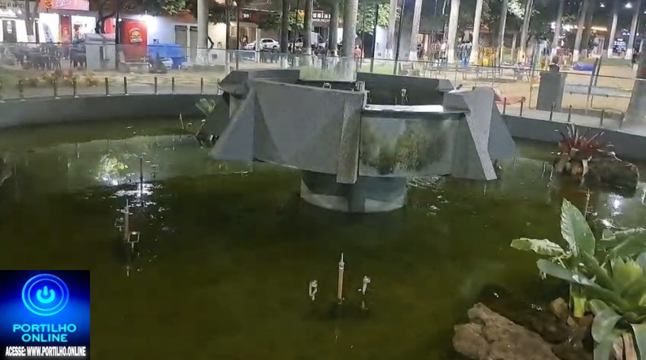 👉🏻🫵🏻😡 Portilho olha a vergonha da situação da fonte luminosa!