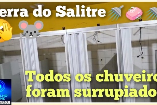 👉🏻🤔🚨 Banho 🧼 🚿 quente.🚔😱🚿🧼🐭 Serra do Salitre: time perde em campo… e “leva” os chuveiros do vestiário 😂🚿🐭