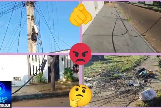 👉🏻🫵🏻🛜🚨🚧🤬😡😠🔌💡Fios soltos voltam a preocupar moradores no bairro Morada Nova
