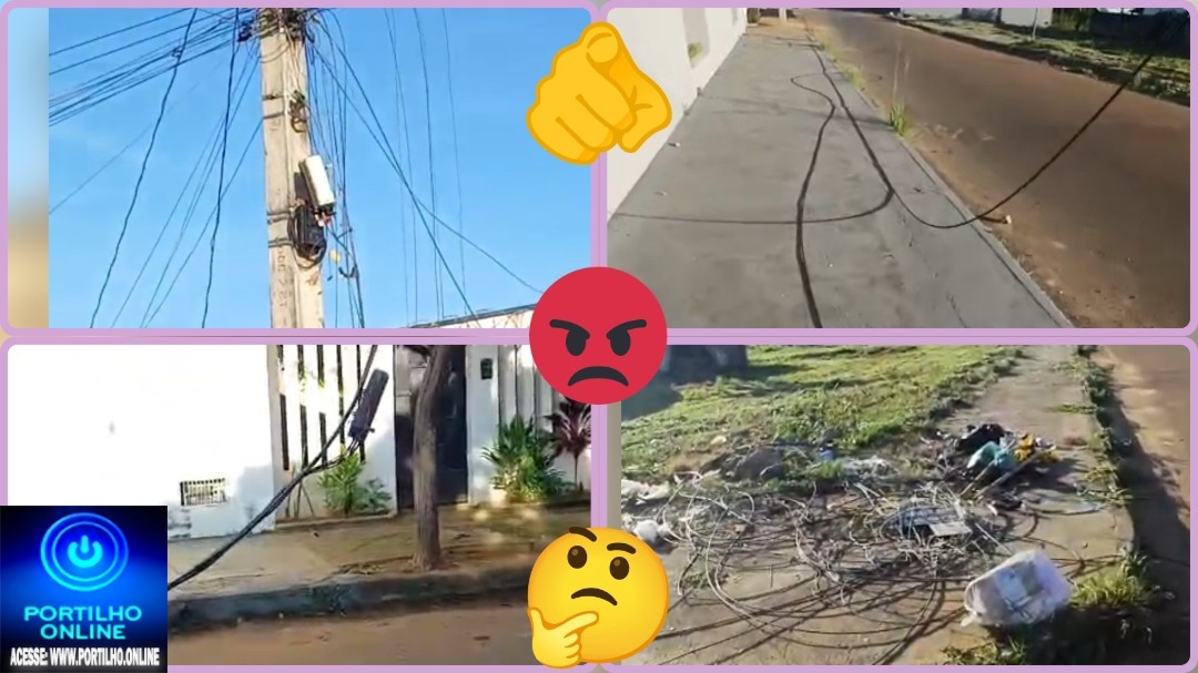 👉🏻🫵🏻🛜🚨🚧🤬😡😠🔌💡Fios soltos voltam a preocupar moradores no bairro Morada Nova