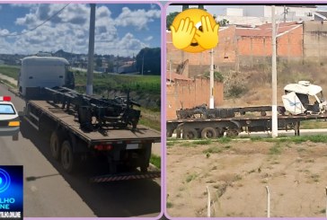 👉🏻🫵🏻🚧😠🚔😱🚓🚨🛑🚏Portilho essa pedaceira de carreta bitrem tá aqui colocando a vida de ciclista, motociclista, pedestres em risco