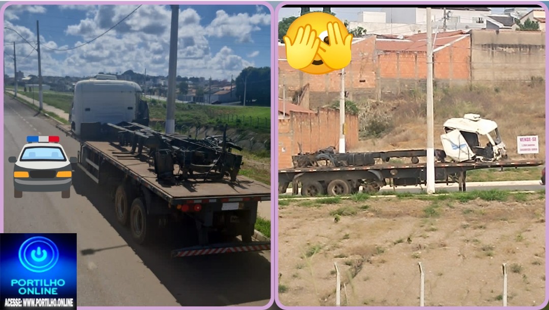 👉🏻🫵🏻🚧😠🚔😱🚓🚨🛑🚏Portilho essa pedaceira de carreta bitrem tá aqui colocando a vida de ciclista, motociclista, pedestres em risco